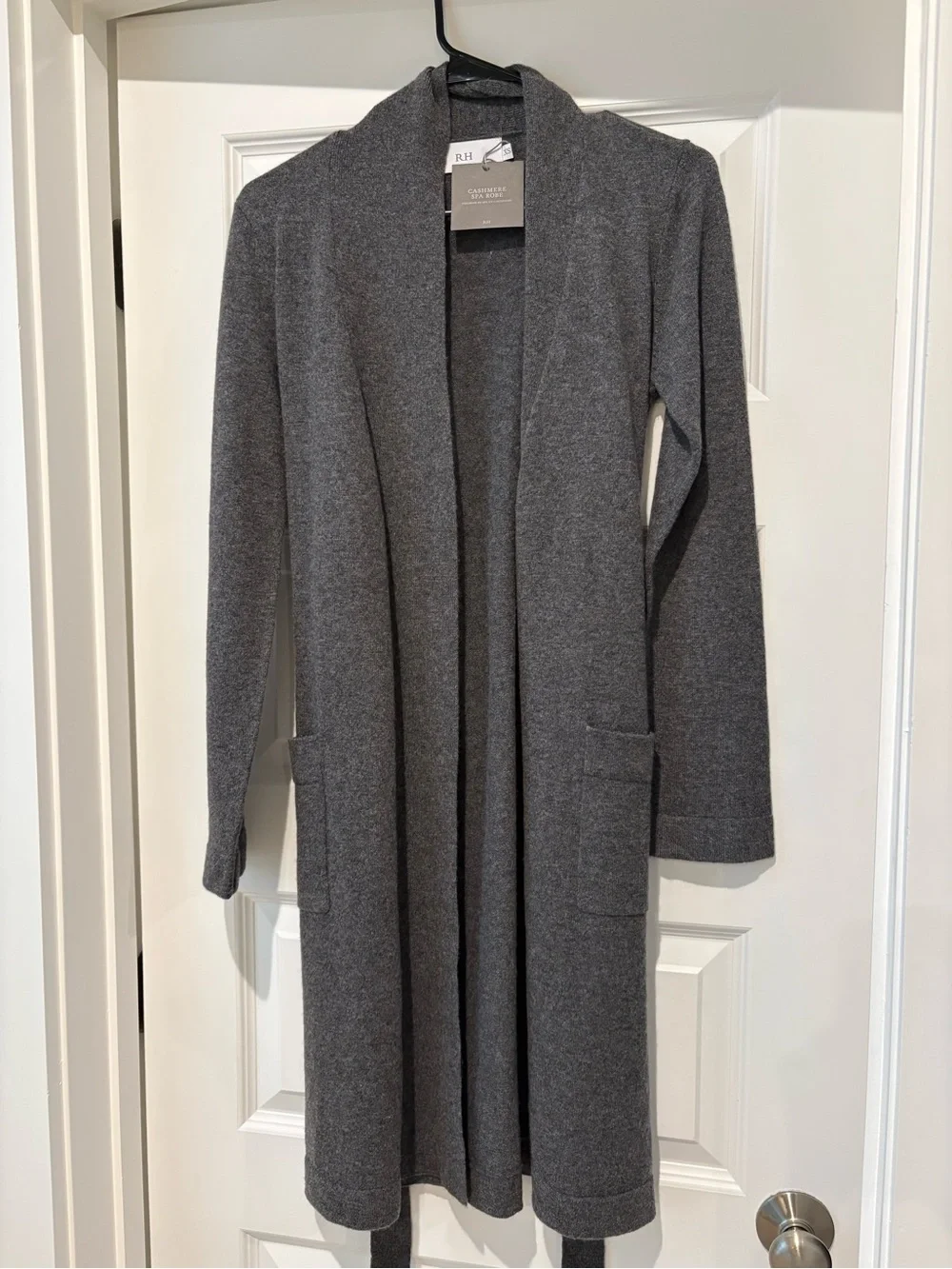 Authentic Cashmere Spa Robe Grey - Picture 4 of 4